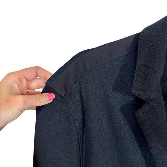 John Varvatos Star USA Cotton French Terry Knit Elbow Patch Blazer Sport Coat - Picture 3 of 8